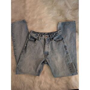 J Galt Jeans Womens‎ Small Blue Denim High Waisted Straight Leg Mom Light Wash S